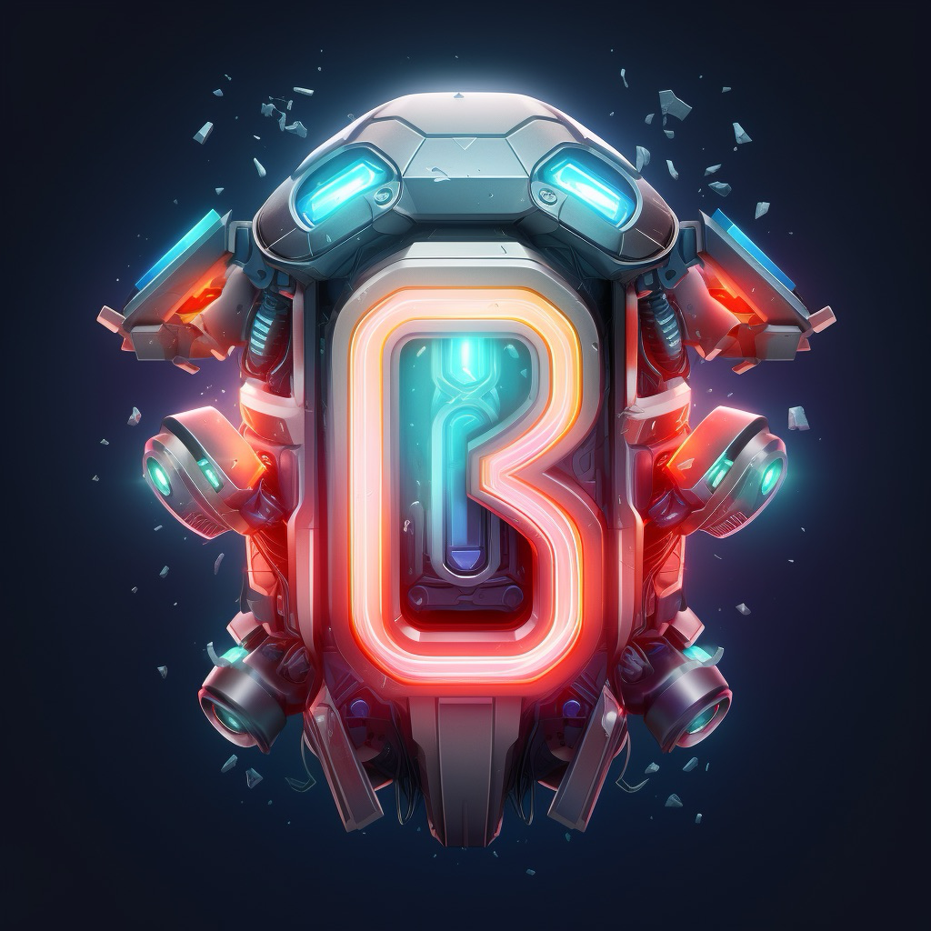 Pandorabot neon B artificial intelligence artwork